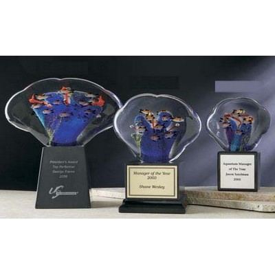 Marine Hand Blown Glass Award (4"x5")