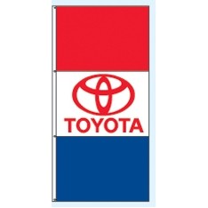 Single Faced Authorized Dealer Drape Flags (Toyota®)