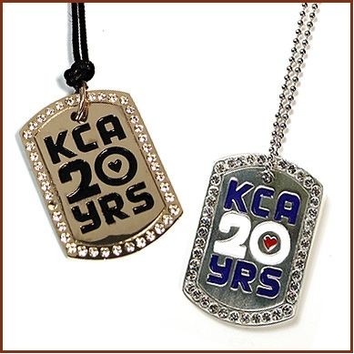 2-1/4"x1-7/16" Dog Tag W/Crystals (No Colorfill)