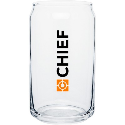 16 oz Plain Soda Can Glass (Clear)