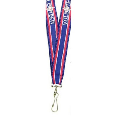 3/4" Wide Lanyard W/ Sewn on Logo (20mm)