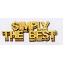 Stock Words and Phrases Lapel Pins (Simply The Best)