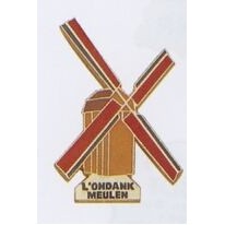 5/8" Die Struck Ferrous Metal Lapel Pin w/Enamel