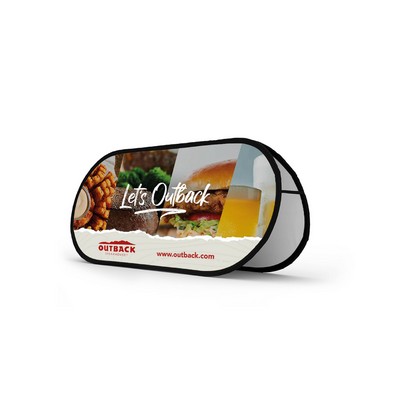 Pop Out Banner - Horizontal 2 Sided (3' x 9ft)