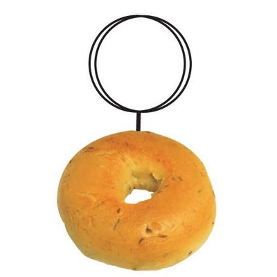 Bagel Executive Key Chain w/Mirrored Back (10 Square Inch)