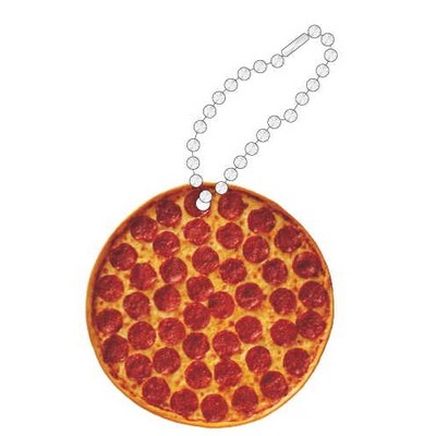 Pizza Promotional Key Chain w/ Black Back (10 Square Inch)