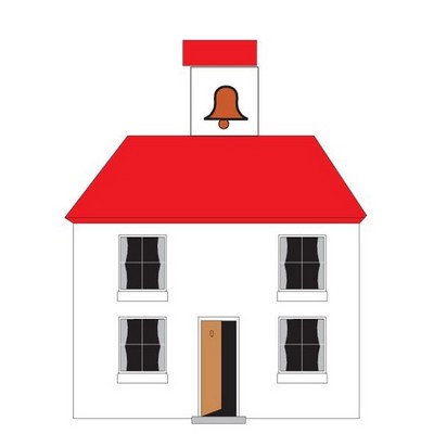 School House Maxi Magnet (4 Square Inch)