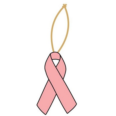 Awareness Ribbon Promotional Ornament w/ Black Back (2 Square Inch)