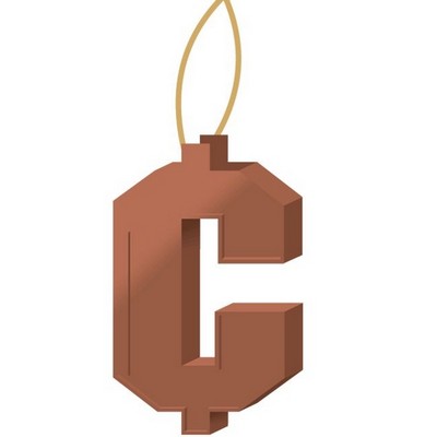 Cent Sign Gift Shop Ornament w/ Mirrored Back (10 Square Inch)