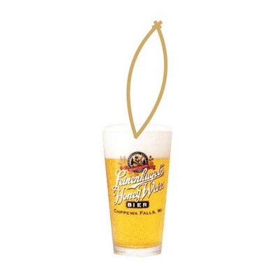 Beer Glass Executive Ornament w/ Mirrored Back (10 Square Inch)