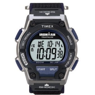 Timex® Ironman Black/Dark Blue Endure Shock 30 Lap Full-Size Watch