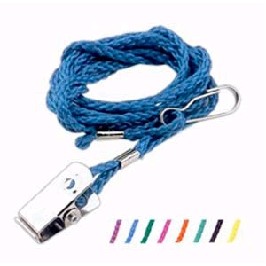 42" Polyester Lanyard w/J-Hook & Bulldog clip