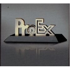 Bronze Custom Clock Award w/ Marble Base