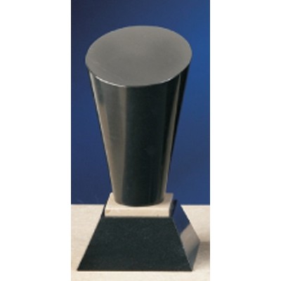 8" Black Genuine Marble Spotlight Award