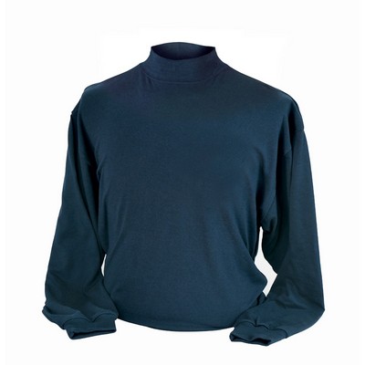 Mock Turtle Neck Collar Shirt w/o Embroidery - Imported