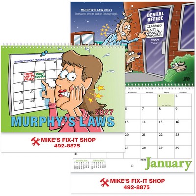 Murphy's Laws Wall Calendar Spiral
