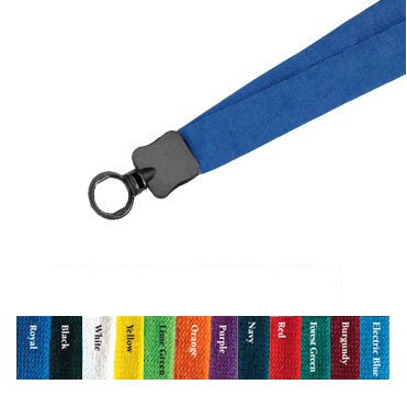 1" Cotton Lanyard w/ O-Ring (Blank)