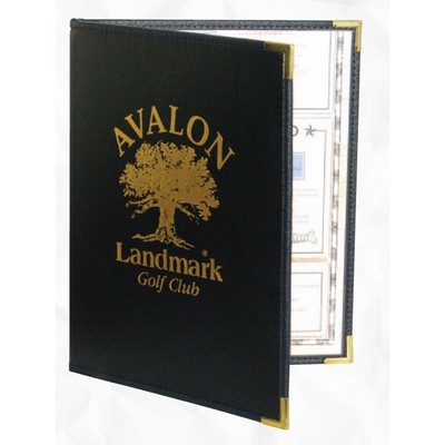 Quick Ship Royal Select Double Panel/Two View Menu/Wine List Cover (4 1/4"x14" Inserts)