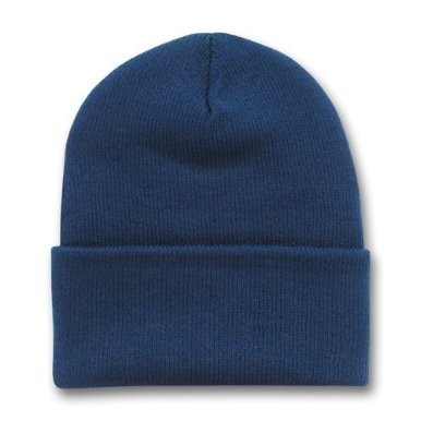 Big Size Navy Knit Cap
