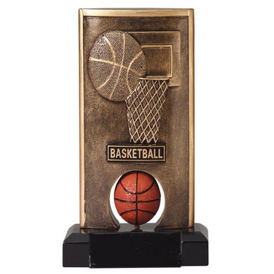 Spinning Basketball Resin - 6-1/2" Tall