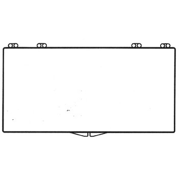 Rigid Clear Hinged Plastic Box (7 3/8"x4 29/32"x1/2")