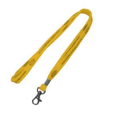 3/8" Gold Tubular Lanyard (10 Mil)