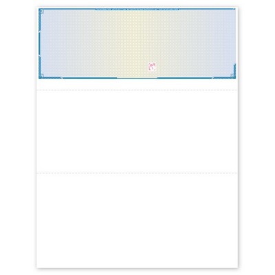 High Security Blank Laser Top Format Checks (1 Part)
