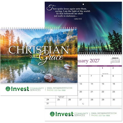 Christian Grace Spiral Wall Calendar