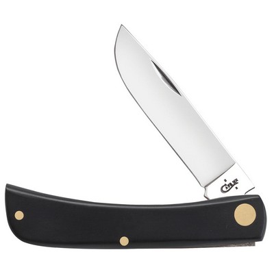 Smooth Black Synthetic Sod Buster Jr.® Pocket Knife w/Polished Blade