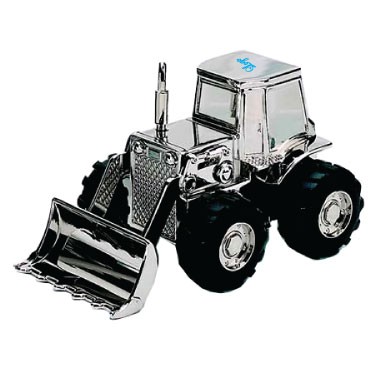 Front Loader Shiny Nickel Bank