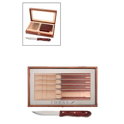 Manchurian Ash 6-Piece Steak Knife Set