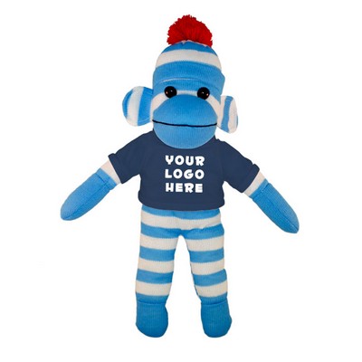 Blue Sock Monkey with Tee