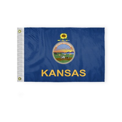 Kansas Flags 12x18 inch