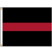 Thin Red Line Civil Service Flag (3'x5')