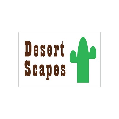 Rectangle Sticker | Square Corner | 2" x 3" | White Static | Static Back | Screen