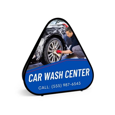 Triangle Pop Up Banner (3.94' x 4' )