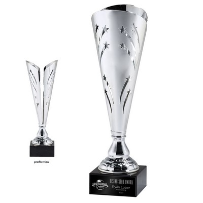 Medium Silver Star Cutout Trophy Cup