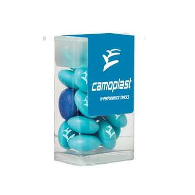 Mini Flip-Top Tube with Imprinted Chocolate Buttons