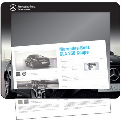 1/8" Insert Counter Mats 11" x 16" Clear Lexan Top, Rubber Back, Full Color