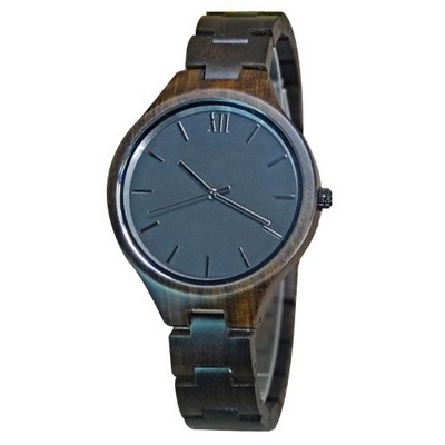 Dark Zebra Wood Watch