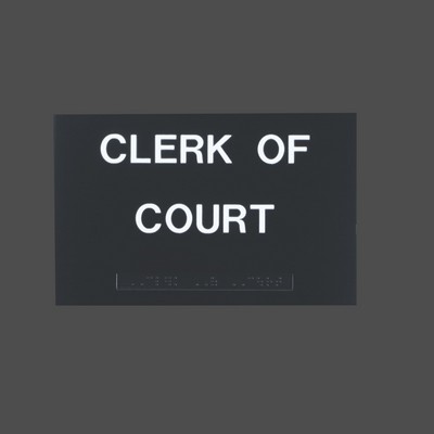 Plastic ADA Wall Sign (6"x12")