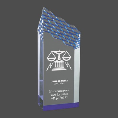 Blue Riptide Acrylic Award (3"x8")