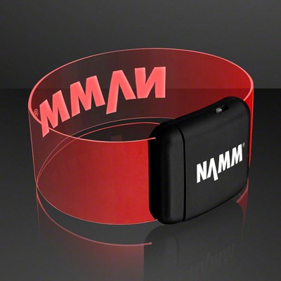 Cosmic Red LED Magnetic Clasp Bracelets - PRINTED
