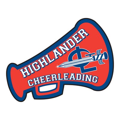 Megaphone Shaped Car Magnets (5.25" x 8")