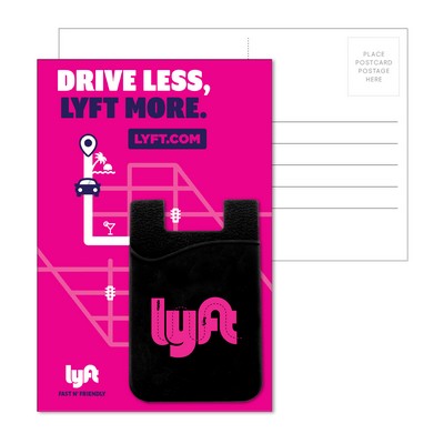 Post Card with Silicone Phone Wallet