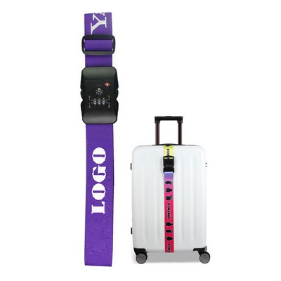 Secure Sublimation Locking Luggage Strap