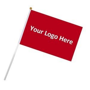 Custom Hand Wave Stick Flag (6" x 4")