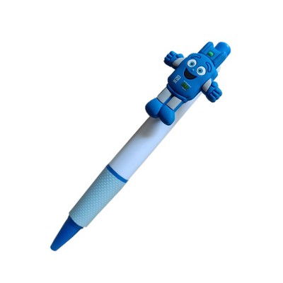 Plastic Ballpoint Pen With Customized PVC Clip