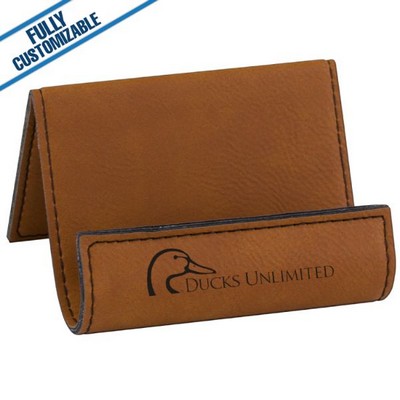 Saddle Tan Leatherette - Holder/Easel