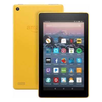 Amazon Fire 7 Tablet (7" Display, 8GB WiFi) (Canary Yellow)